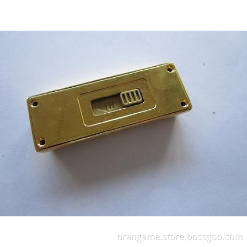 Popular Business Gift Golden Bar Metal USB Flash Drive